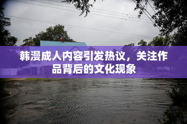 韩漫成人内容引发热议，关注作品背后的文化现象