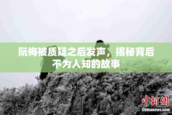 阮梅被质疑之后发声，揭秘背后不为人知的故事