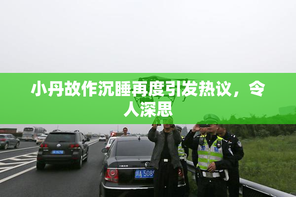 小丹故作沉睡再度引发热议，令人深思