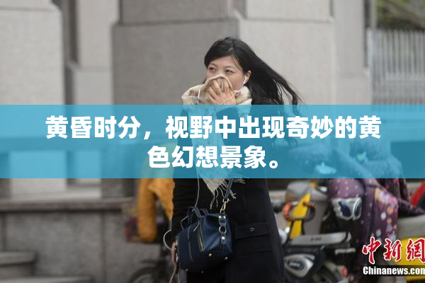 黄昏时分，视野中出现奇妙的黄色幻想景象。