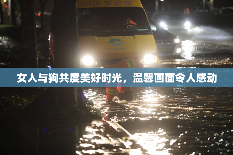 女人与狗共度美好时光，温馨画面令人感动