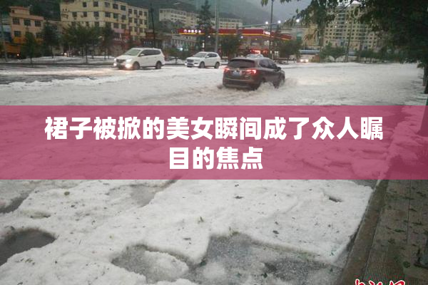 裙子被掀的美女瞬间成了众人瞩目的焦点