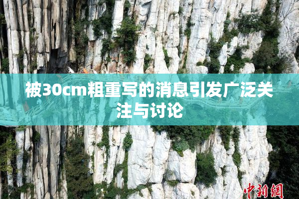 被30cm粗重写的消息引发广泛关注与讨论