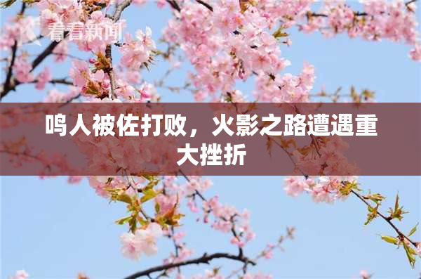 鸣人被佐打败，火影之路遭遇重大挫折