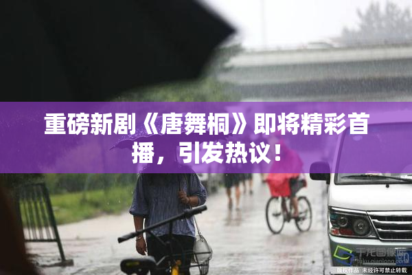 重磅新剧《唐舞桐》即将精彩首播，引发热议！