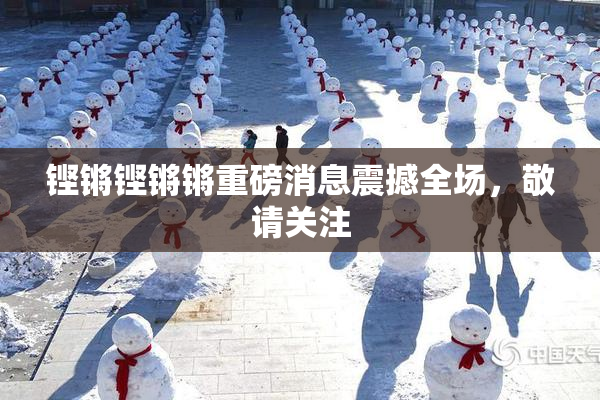 铿锵铿锵锵重磅消息震撼全场，敬请关注