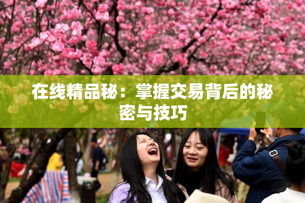 在线精品秘：掌握交易背后的秘密与技巧