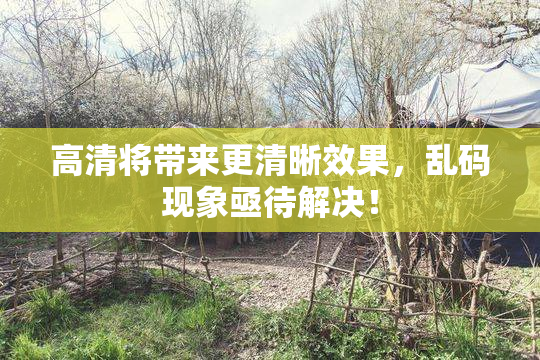 高清将带来更清晰效果，乱码现象亟待解决！