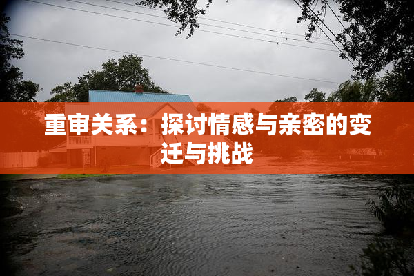重审关系：探讨情感与亲密的变迁与挑战