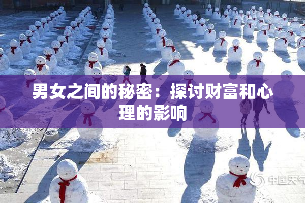 男女之间的秘密：探讨财富和心理的影响