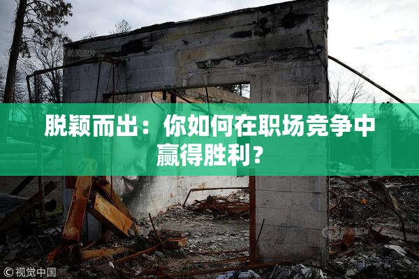 脱颖而出：你如何在职场竞争中赢得胜利？