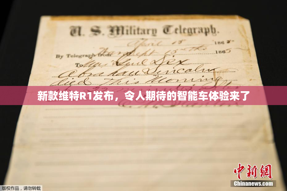 新款维特R1发布，令人期待的智能车体验来了