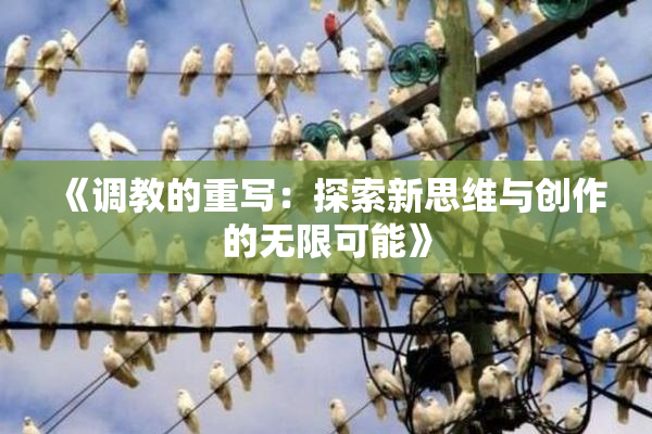 《调教的重写：探索新思维与创作的无限可能》