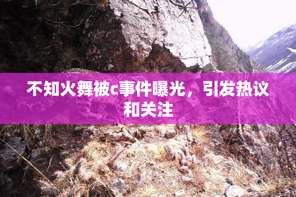 不知火舞被c事件曝光，引发热议和关注