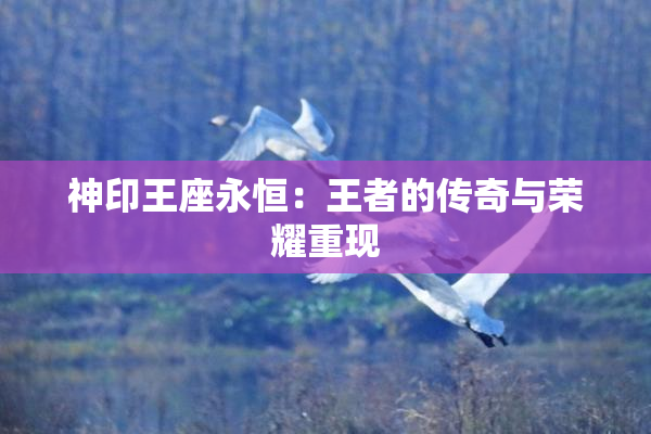神印王座永恒：王者的传奇与荣耀重现