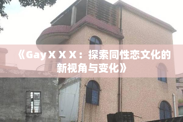 《GayⅩⅩⅩ：探索同性恋文化的新视角与变化》